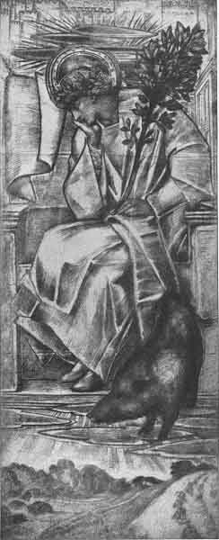 FREY<BR> From the design by Sir E. Burne-Jones<BR> Photograph by Frederich Hollyer