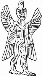 Amulet formed by the figure of Pazuzu, the god of storms, cyclones and hurricanes.