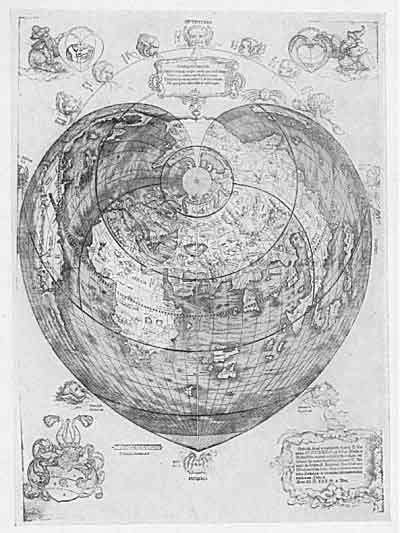 PLATE XXXVI. Map of the World, by Petrus Apianus. printed 1530. From the original in the British Museum. (From Periplus; A. E. Nordenskid, 1897, Plate XLIV)